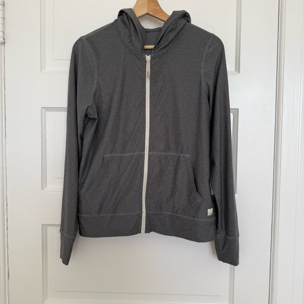 Vuori Halo Performance Gray Zip Hoodie